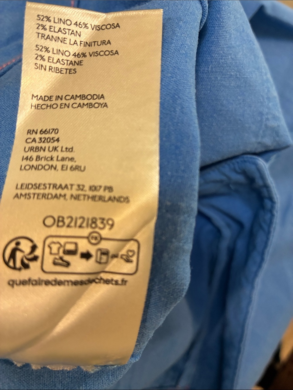 Maeve/Anthropologie full length-Wide-Leg Pants in Bright Blue-Size 27 - Picture 6 of 7